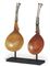 TWO SWISS BURR-MAPLE AND SILVER-MOUNTED