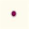 A RUBELLITE TOURMALINE AND DIAMOND RING