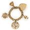  A GOLD CHARM BRACELET  