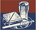 Roy Lichtenstein Sandwich and Soda