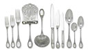 A Louis XVI style silver table service
