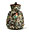 A Moser enameled ruby glass jug
