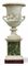 AN ITALIAN WHITE MARBLE CAMPANA URN  