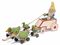 A STEIFF DUCK DRAWN WAGON,