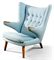 A HANS WEGNER 'PAPA BEAR' LOUNGE CHAIR