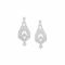 A PAIR OF ART DECO DIAMOND EAR PENDANTS