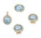 A SET OF BLUE TOPAZ AND DIAMOND JEWELLERY,