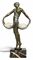 A FAYRAL COLD-PAINTED PEWTER FIGURAL LAMP