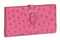 A FUCHSIA OSTRICH 'BÉARN' WALLET