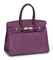 A VIOLET OSTRICH 'BIRKIN' BAG  