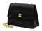 TWO BLACK SATIN EVENING BAGS  