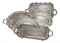 EIGHT SILVER-PLATED SERVING TRAYS,