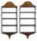 A PAIR OF PAINTED MAHOGANY AND SATINWOOD