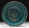A RAQQA TURQUOISE GLAZED POTTERY BOWL  