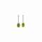A pair of peridot and diamond earrings  