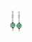 A PAIR OF ART DECO JADE, DIAMOND AND ONYX