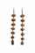 A PAIR OF GOLD AND HARDSTONE EARRINGS  