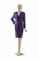 A VALENTINO LAVENDER AND WHITE WOOL POLKA