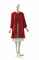 A VALENTINO RED AND WHITE WOOL JACKET  