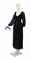 A VALENTINO EVENING GOWN OF BLACK SHEER