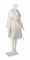 AN ELIZABETH EMANUEL WHITE SATEEN COAT  