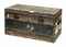 A STEAMER TRUNK IN BROWN CANVAS  