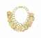 ~AN IVORY AND GOLD NECKLACE  