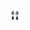 A PAIR OF MYSTERY-SET SAPPHIRE AND