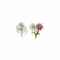 THREE FLOWER BROOCHES  