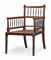 A GEORGE IV BOBBIN-TURNED OAK BERGERE  