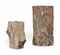 TWO MADAGASCAN PETRIFIED WOOD SPECIMENS