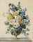 Bouquet de fleurs sur un entablement