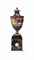 A GEORGE III BLUE JOHN VASE-SHAPED URN  