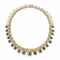 AN EMERALD AND GOLD NECKLACE, BY VAN CLEEF