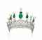 AN IMPRESSIVE EMERALD, NATURAL PEARL,
