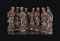 A CHINESE HARDWOOD SET OF IMMORTALS  