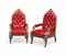 A PAIR OF MID VICTORIAN OAK LIBRARY