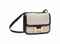 A BROWN LEATHER AND TOILE 'CONSTANCE' BAG