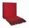 A BURGUNDY AND RED CASHMERE BLANKET,  
