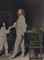Portrait of a man, full-length, handing a