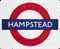 A LONDON TRANSPORT ENAMEL UNDERGROUND SIGN