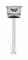 an Olympic torch, aluminium, the head with
