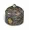 A gold and silver damascened iron box and
