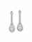 A PAIR OF ART DECO DIAMOND EAR PENDANTS