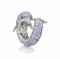 A SAPPHIRE AND DIAMOND BANGLE BRACELET, BY