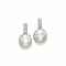 A PAIR OF NATURAL PEARL AND DIAMOND