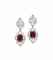 A PAIR OF RUBY AND DIAMOND EARRINGS, BY
