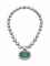 AN ANTIQUE EMERALD AND DIAMOND NECKLACE