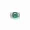 AN ART DECO EMERALD AND DIAMOND RING  