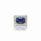 A FINE ANTIQUE SAPPHIRE AND DIAMOND BROOCH
